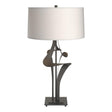 Hubbardton Forge 2010 Natural Iron Flax Shade (SE) Antasia Table Lamp