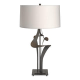 Hubbardton Forge 2010 Natural Iron Flax Shade (SE) Antasia Table Lamp