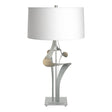 Hubbardton Forge 2010 Vintage Platinum Natural Anna Shade (SF) Antasia Table Lamp