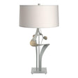 Hubbardton Forge 2010 Vintage Platinum Flax Shade (SE) Antasia Table Lamp