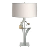 Hubbardton Forge 2010 Vintage Platinum Flax Shade (SE) Antasia Table Lamp