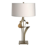 Hubbardton Forge 2010 Soft Gold Flax Shade (SE) Antasia Table Lamp