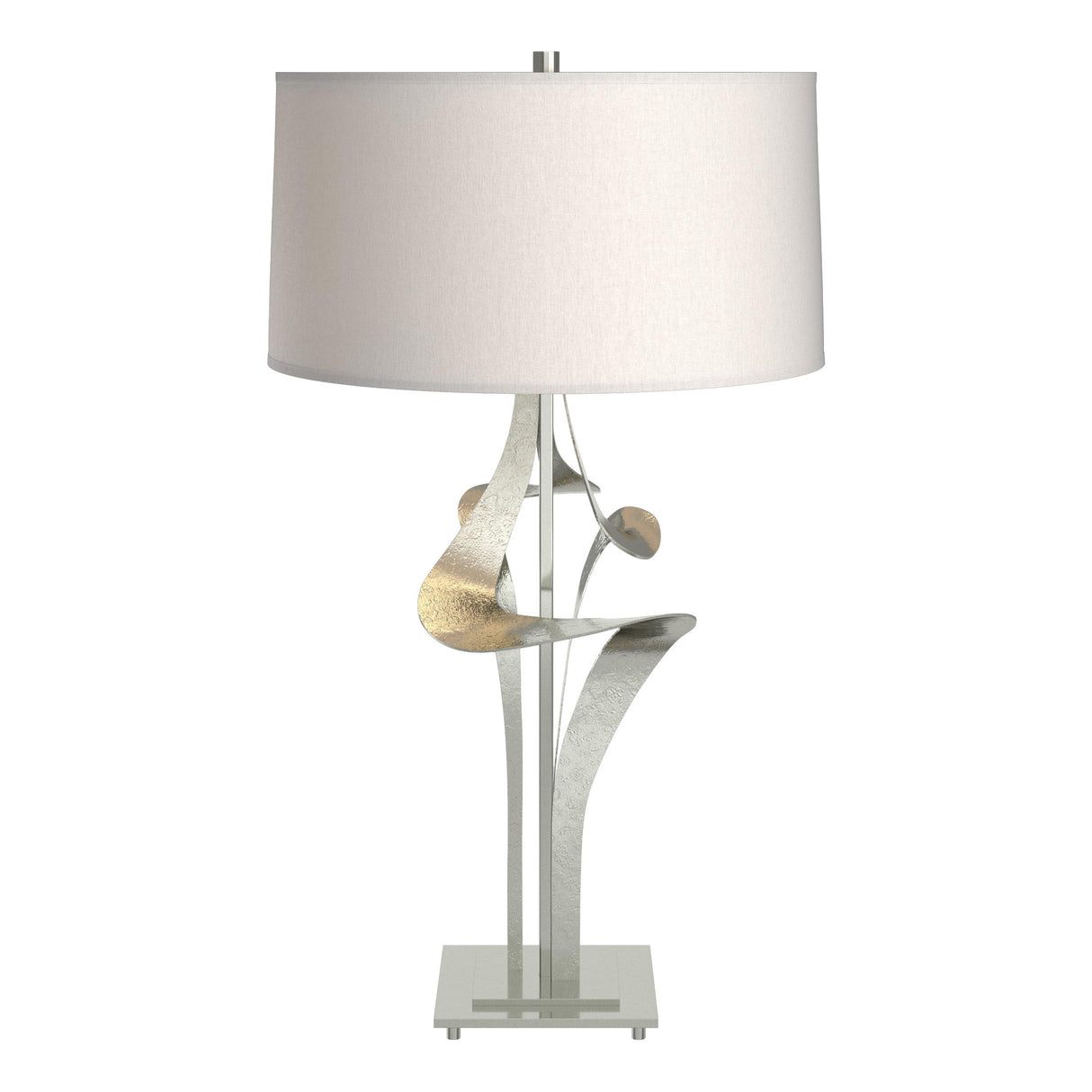 Hubbardton Forge 2010 Sterling Flax Shade (SE) Antasia Table Lamp