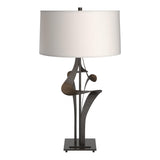 Hubbardton Forge 2010 Oil Rubbed Bronze Flax Shade (SE) Antasia Table Lamp