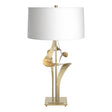 Hubbardton Forge 2010 Modern Brass Natural Anna Shade (SF) Antasia Table Lamp