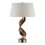 Hubbardton Forge 2014 Bronze Flax Shade (SE) Folio Table Lamp