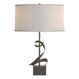 Hubbardton Forge 2011 Dark Smoke Natural Anna Shade (SF) Gallery Spiral Table Lamp