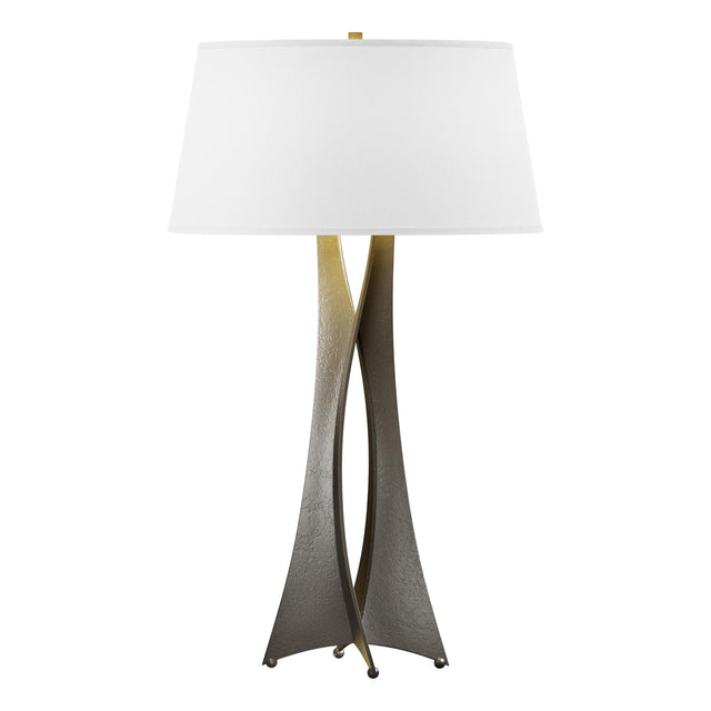 Hubbardton Forge 2013 Dark Smoke Natural Anna Shade (SF) Moreau Tall Table Lamp
