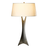 Hubbardton Forge 2013 Dark Smoke Flax Shade (SE) Moreau Tall Table Lamp