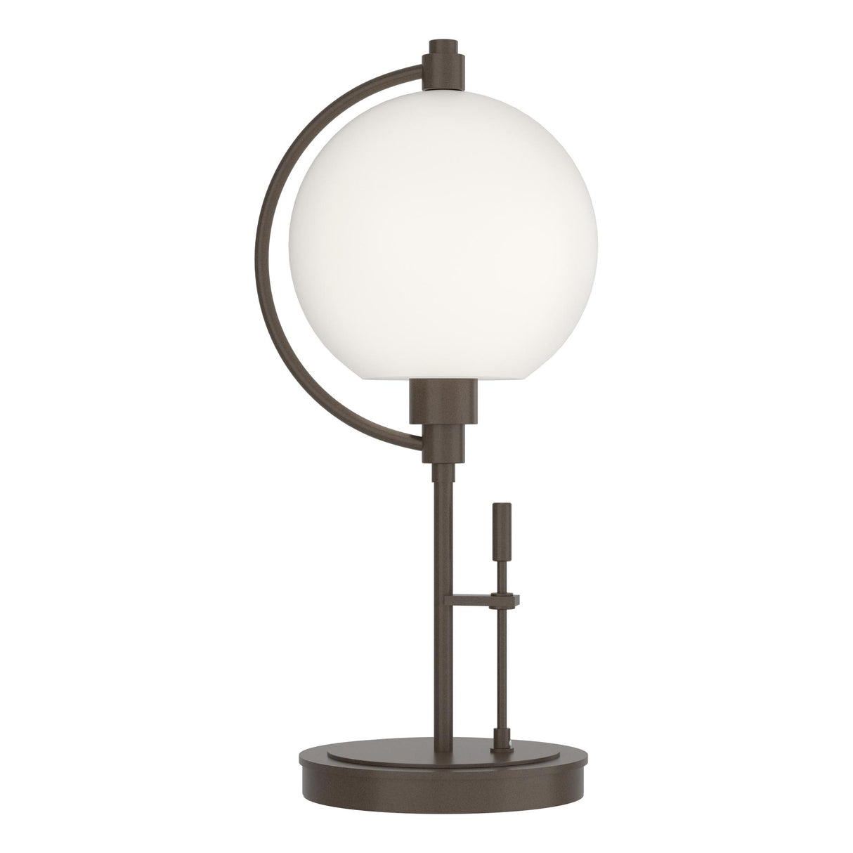 Hubbardton Forge 2015 Bronze Opal Glass (GG) Pluto Table Lamp