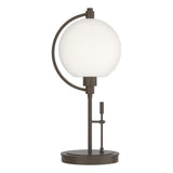 Hubbardton Forge 2015 Bronze Opal Glass (GG) Pluto Table Lamp