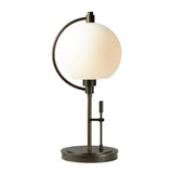 Hubbardton Forge 2015 Bronze Opal Glass (GG) Pluto Table Lamp