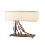 Hubbardton Forge 2012 Bronze Natural Anna Shade (SF) Brindille Table Lamp