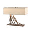 Hubbardton Forge 2012 Bronze Flax Shade (SE) Brindille Table Lamp