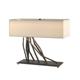 Hubbardton Forge 2012 Black Flax Shade (SE) Brindille Table Lamp