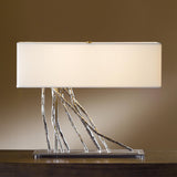 Hubbardton Forge 2012 Vintage Platinum Natural Anna Shade (SF) Brindille Table Lamp