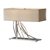 Hubbardton Forge 2012 Vintage Platinum Flax Shade (SE) Brindille Table Lamp