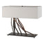 Hubbardton Forge 2012 Oil Rubbed Bronze Natural Anna Shade (SF) Brindille Table Lamp