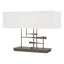 Hubbardton Forge 2013 Dark Smoke Natural Anna Shade (SF) Cavaletti Table Lamp