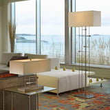 Hubbardton Forge 2013 Dark Smoke Flax Shade (SE) Cavaletti Table Lamp