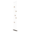 Hubbardton Forge 2020 Bronze Opal Glass (GG) Standard Abacus 5-Light Floor to Ceiling Plug-In LED Lamp