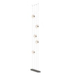 Hubbardton Forge 2020 Natural Iron Opal Glass (GG) Standard Abacus 5-Light Floor to Ceiling Plug-In LED Lamp