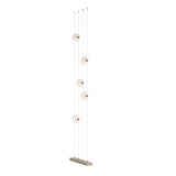 Hubbardton Forge 2020 Soft Gold Opal Glass (GG) Standard Abacus 5-Light Floor to Ceiling Plug-In LED Lamp