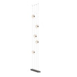Hubbardton Forge 2020 Oil Rubbed Bronze Opal Glass (GG) Standard Abacus 5-Light Floor to Ceiling Plug-In LED Lamp