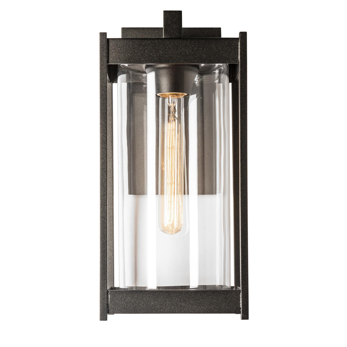 Hubbardton Forge 2023 Coastal Oil Rubbed Bronze Clear Glass (ZM) Cela Medium Outdoor Sconce