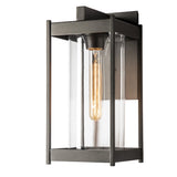 Hubbardton Forge 2023 Coastal Oil Rubbed Bronze Clear Glass (ZM) Cela Medium Outdoor Sconce