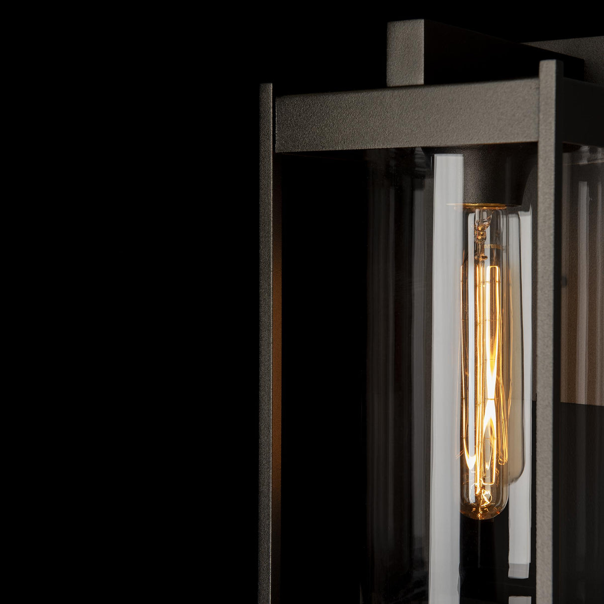 Hubbardton Forge 2023 Coastal Oil Rubbed Bronze Clear Glass (ZM) Cela Medium Outdoor Sconce