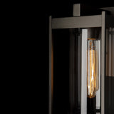 Hubbardton Forge 2023 Coastal Oil Rubbed Bronze Clear Glass (ZM) Cela Medium Outdoor Sconce
