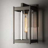 Hubbardton Forge 2023 Coastal Oil Rubbed Bronze Clear Glass (ZM) Cela Medium Outdoor Sconce