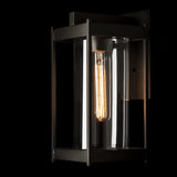 Hubbardton Forge 2023 Coastal Oil Rubbed Bronze Clear Glass (ZM) Cela Medium Outdoor Sconce