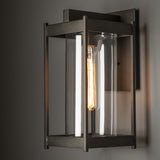 Hubbardton Forge 2023 Coastal Oil Rubbed Bronze Clear Glass (ZM) Cela Medium Outdoor Sconce