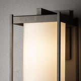 Hubbardton Forge 2023 Coastal Oil Rubbed Bronze Opal Glass (GG) Cela Large Outdoor Sconce