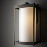 Hubbardton Forge 2023 Coastal Oil Rubbed Bronze Opal Glass (GG) Cela Large Outdoor Sconce