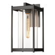 Hubbardton Forge 2023 Coastal Oil Rubbed Bronze Clear Glass (ZM) Cela Large Outdoor Sconce