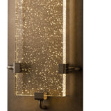Hubbardton Forge 2016 Coastal Dark Smoke Seeded Clear Glass (II) Ursa Small LED Outdoor Sconce