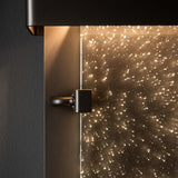Hubbardton Forge 2016 Coastal Dark Smoke Seeded Clear Glass (II) Ursa Small LED Outdoor Sconce