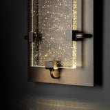 Hubbardton Forge 2016 Coastal Dark Smoke Seeded Clear Glass (II) Ursa Small LED Outdoor Sconce