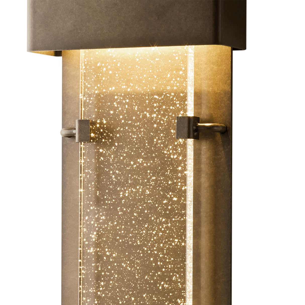 Hubbardton Forge 2016 Coastal Dark Smoke Seeded Clear Glass (II) Ursa Large LED Outdoor Sconce