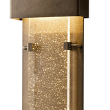 Hubbardton Forge 2016 Coastal Dark Smoke Seeded Clear Glass (II) Ursa Large LED Outdoor Sconce