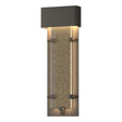 Hubbardton Forge 2016 Coastal Dark Smoke Seeded Clear Glass (II) Ursa Large LED Outdoor Sconce