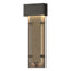 Hubbardton Forge 2016 Coastal Dark Smoke Seeded Clear Glass (II) Ursa Large LED Outdoor Sconce