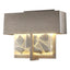 Hubbardton Forge 2016 Coastal Burnished Steel Clear Glass with Shards (YP) Shard Small LED Outdoor Sconce