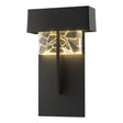 Hubbardton Forge 2016 Coastal Black Clear Glass with Shards (YP) Shard Large LED Outdoor Sconce