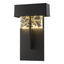 Hubbardton Forge 2016 Coastal Black Clear Glass with Shards (YP) Shard Large LED Outdoor Sconce