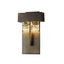 Hubbardton Forge 2016 Coastal Dark Smoke Clear Glass with Shards (YP) Shard Large LED Outdoor Sconce