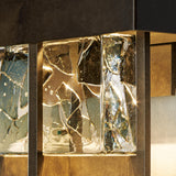 Hubbardton Forge 2016 Coastal Dark Smoke Clear Glass with Shards (YP) Shard Large LED Outdoor Sconce